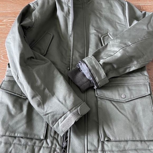 Goodfellow & Co Faux Fur Hood JACKET Olive-green NWT - Picture 9 of 12